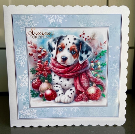 Christmas Vibes Dogs by Elaine  Harmer