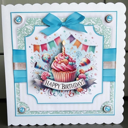 8x8 Birthday Celebration No.2 by Elaine  Harmer
