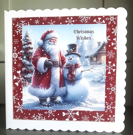 Santa and Snowman by Elaine  Harmer