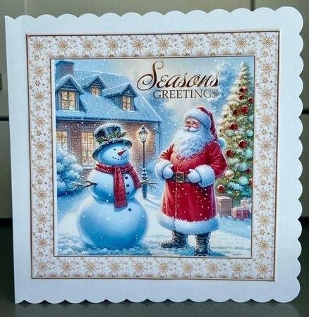 Santa and Snowman No.1 by Elaine  Harmer