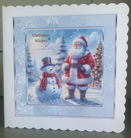 Santa and Snowman No.7 by Elaine  Harmer