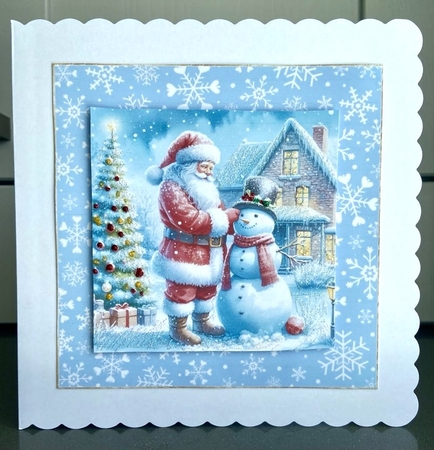 Santa and Snowman No.8 by Elaine  Harmer