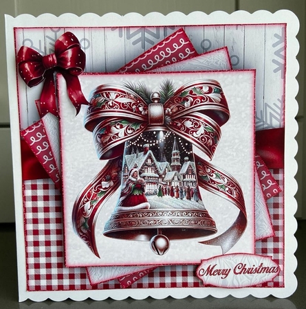 Christmas Bell Mini Kit 2 7x7 by Elaine  Harmer