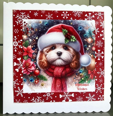 Christmas Decoration Dogs 2 by Elaine  Harmer