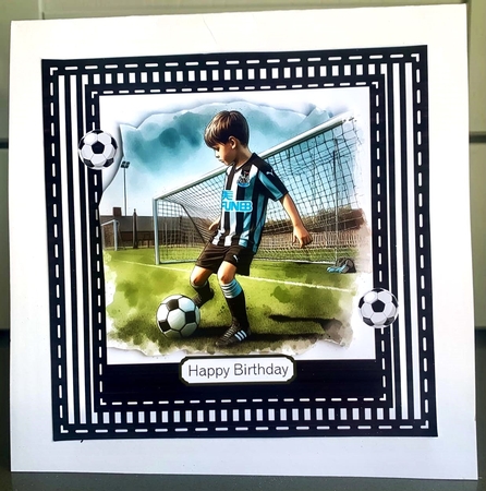 Football Birthday Newcastle United by Elaine  Harmer