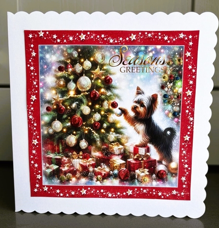 Christmas tree bauble dog backgrounds kit 7 by Elaine  Harmer