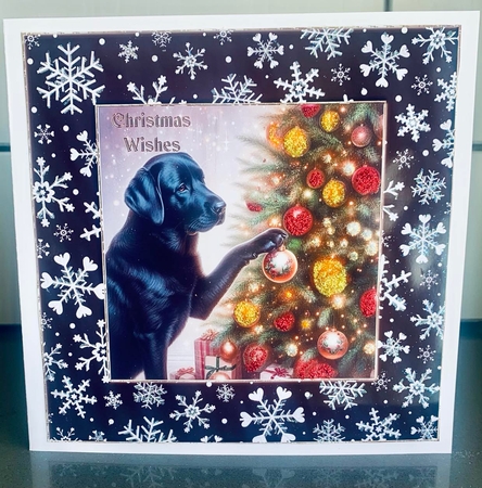 Christmas tree bauble dog backgrounds kit 8 by Elaine  Harmer