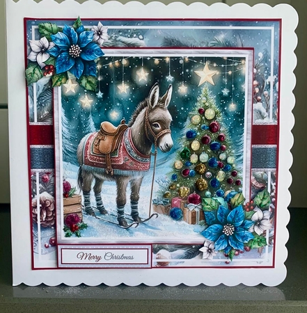 Festive Donkey Mini Page Kit by Elaine  Harmer