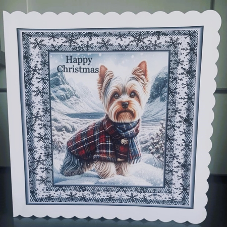 Highland Winter Walk Dogs 2 by Elaine  Harmer