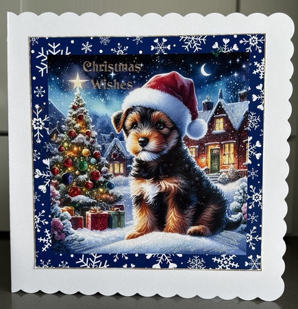 Christmas Tree Pups 3 by Elaine Harmer
