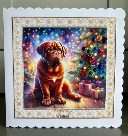 O Christmas Tree Dogs 17 by Elaine  Harmer
