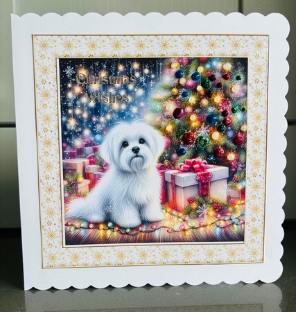 O Christmas Tree Dogs 17 by Elaine  Harmer
