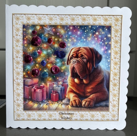 O Christmas Tree Dogs 18 by Elaine  Harmer