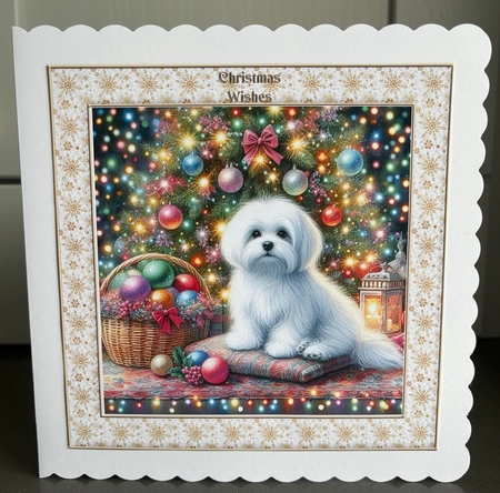 O Christmas Tree Dogs 18 by Elaine  Harmer