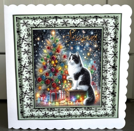 Christmas Tree Cats CUSTOMER REQUEST FOR ELAINE by Elaine  Harmer