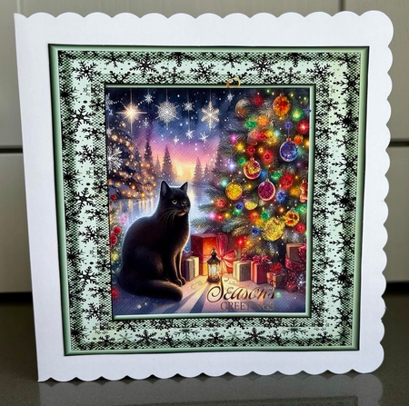 Christmas Tree Cats CUSTOMER REQUEST FOR ELAINE by Elaine  Harmer