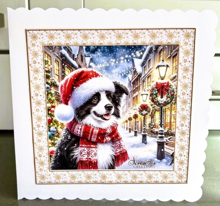 Charming Christmas Street  Pups 4 by Elaine  Harmer
