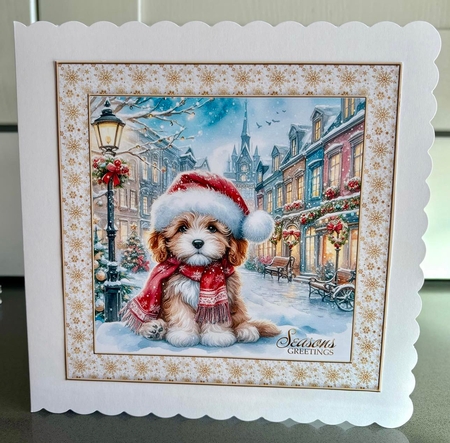Charming Christmas Street  Pups 5 by Elaine  Harmer