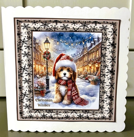 Charming Christmas Street  Pups 6 by Elaine  Harmer