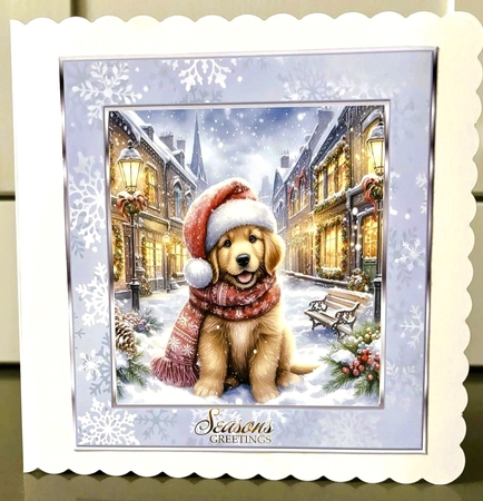 Charming Christmas Street  Pups 9 by Elaine  Harmer