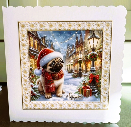 Charming Christmas Street  Pups 12 by Elaine  Harmer