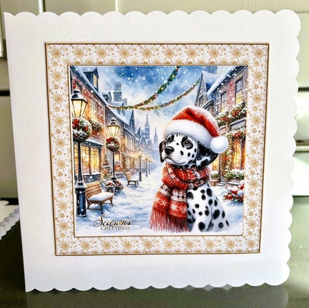 Charming Christmas Street  Pups 14 by Elaine  Harmer