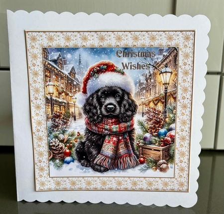 Charming Christmas Street  Pups 15 by Elaine  Harmer