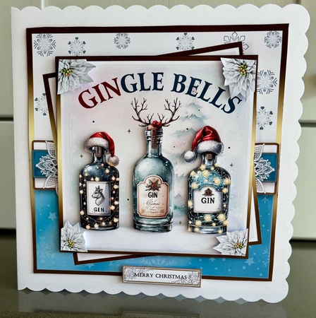 GINGLE BELLS HUMOROUS CHRISTMAS TOPPER by Elaine  Harmer
