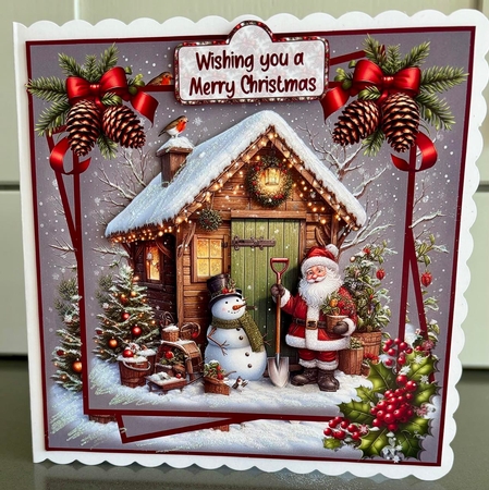 Santas garden 8x8 by Elaine  Harmer
