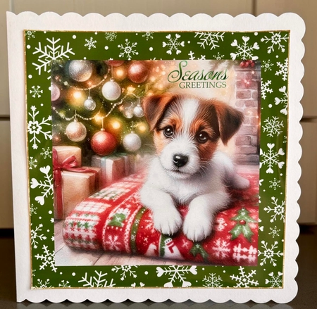 Christmas Tree Pups 5 by Elaine  Harmer