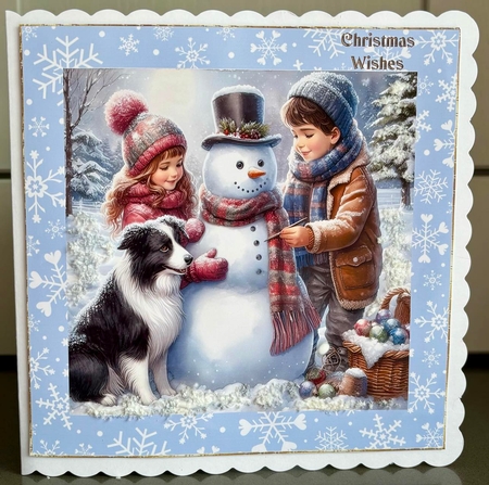 Building A Snowman by Elaine Harmer