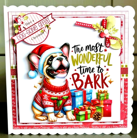 7x7 Dog-gone merry Christmas choice of four mini kit by Elaine  Harmer