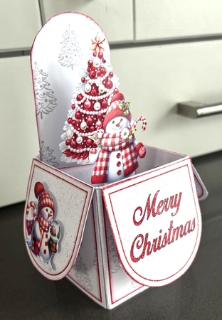 Cute Snowman Pop-Up Box Mini Kit by Elaine  Harmer