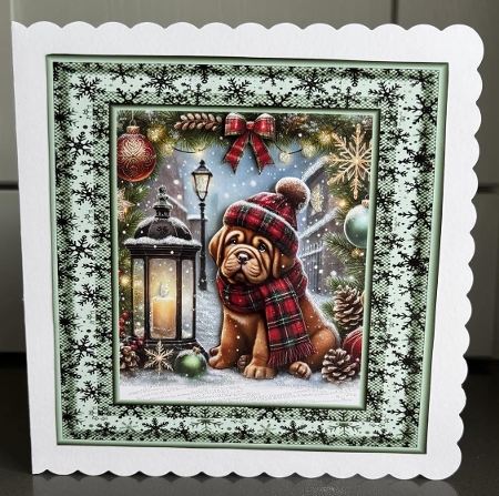 Tartan Tails In The Snow 1 by Elaine  Harmer