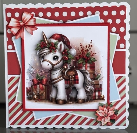 Lovely Little Christmas Unicorn by Elaine  Harmer