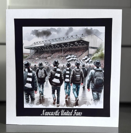 x4 Football Supporters 1 (Blk&White) - Illustrations for Cardmakers & Designers   by Elaine  Harmer