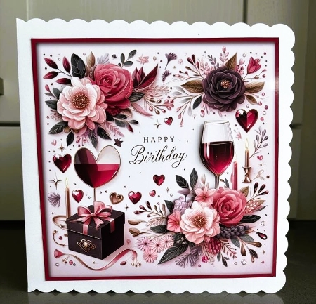 Birthday Celebration Couple Quick Card 16 by Elaine  Harmer