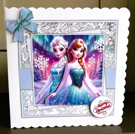 6x6 Princess Elsa And Anna Magical Christmas Wishes by Elaine  Harmer