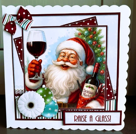 Merry Merlot - 7x7 Pyramage Mini Kit by Elaine  Harmer