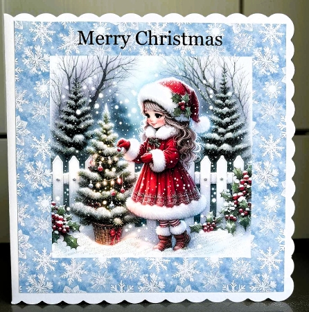 Decoration a Christmas Tree - Illustrations for Cards, Mini kits & Designers by Elaine  Harmer
