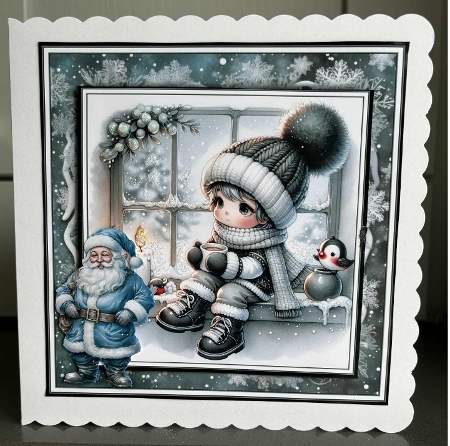Winter Boy - Mini Kit REQUEST 8x8 by Elaine Harmer
