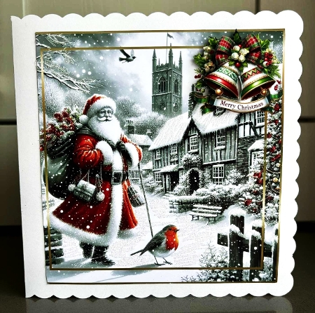 bw and red accents christmas splendour 6 by Elaine  Harmer