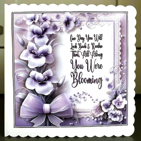 Purple Flowers Mini Kit 2 by Elaine  Harmer