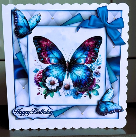 Beautiful Butterflies Mini Kit 2 8X8 by Elaine  Harmer