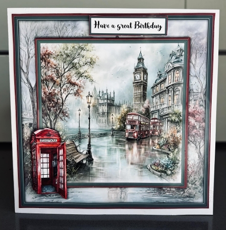 Big Ben in London  - Mini Kit 6x6 by Elaine  Harmer