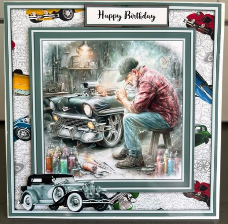 Fathers Day . Birthday - Mini Kit 6x6 by Elaine  Harmer