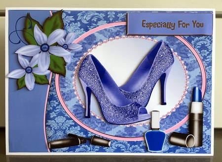 Lovely Blue Shoes and Makeup by Elaine  Harmer