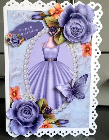 English Roses Card Front (2) by Elaine  Harmer
