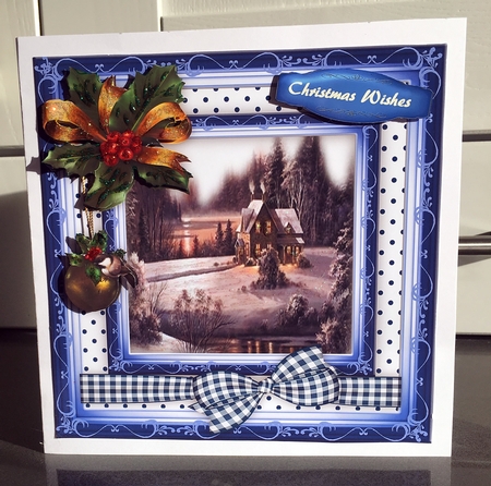Beautiful Christmas Scene in the Forest  by Elaine  Harmer