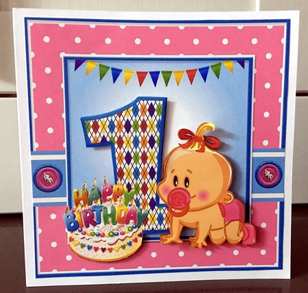 Girl First Birthday by Elaine  Harmer